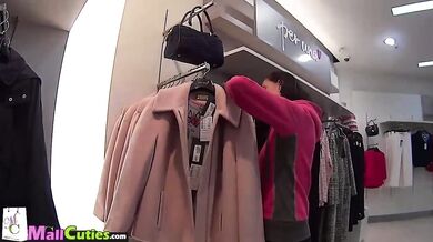 Slender girl, which want to fuck in warehouse