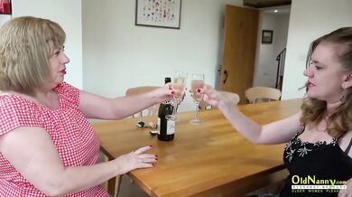 Two mature lesbians have met after quite some time