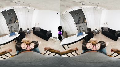 Trio orgasms on the floor