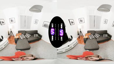 Blonde performs a deep blowjob