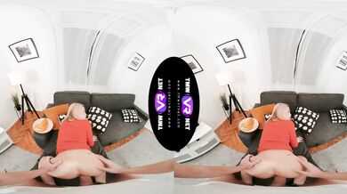 Blonde performs a deep blowjob