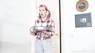 Irresistible cuties tease a lad