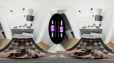 Cutie gives blowjob for fruits