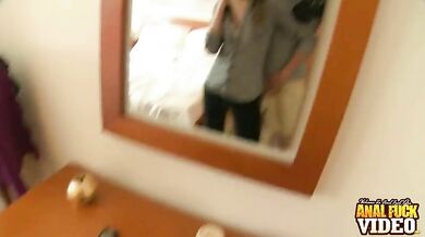 Anastasiya showing off her tits