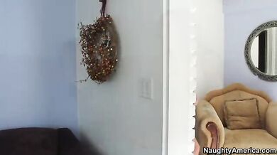 Veronica Avluv fucking in the couch with her big tits