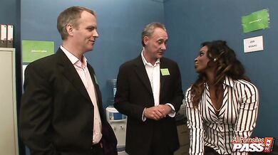 Naughty employees slut it out 4K