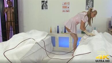 Stacey Saran in a sexy nurse outfil 4K