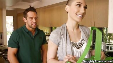 Lily LaBeau fucking in the living room with her brown eyes