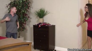 MILF Stacie Starr fucking in the bed with her big ass