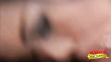 Horny Asian masturbating for the camera