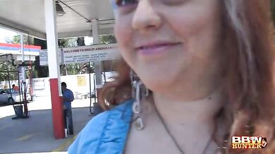 Cute Fatty Bella Slurps the Meat