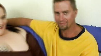 Sexy BBW in a Parking Lot