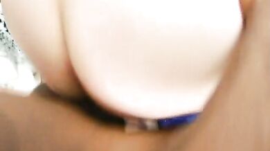 Busty BBW Drew Sucking Off a Huge Cock