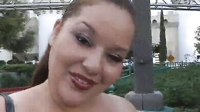 Chunky BBW Elizabeth Shows Her Huge Rolls