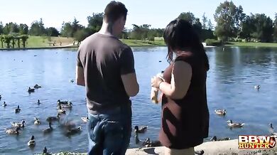 Cute Plumper in the Park Agrees To Do Porn