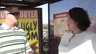 Pretty BBW in a Bus Stop