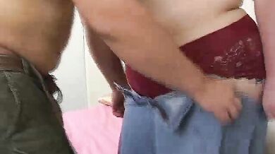 Pretty BBW in a Bus Stop