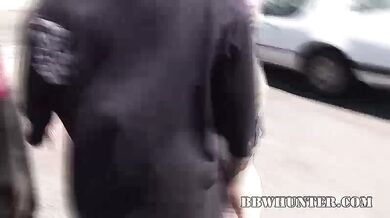 BBW Mona Mounds Works a Black Cock