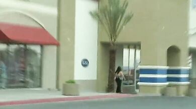 Cute BBW in a Shopping Mall