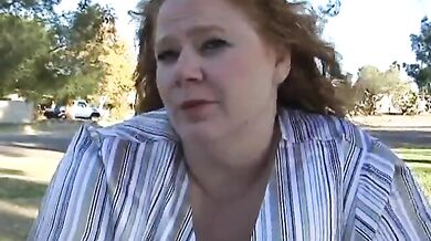 Brunette BBW Red Roze Dishing It Out