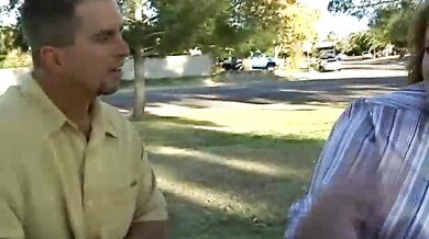 Sexy Mature BBW in a Park