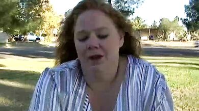 Sexy Mature BBW in a Park