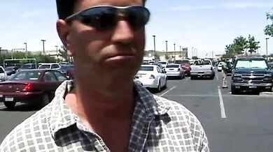 Busty BBW Roxy Flashing in the Backseat