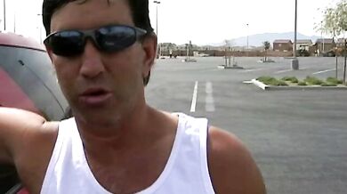 Cute BBW in the Parking Lot