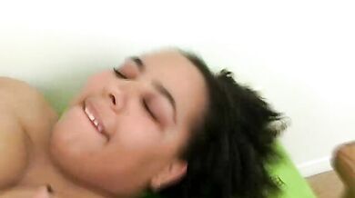 Big Boobed Ebony BBW Doggy Fucked