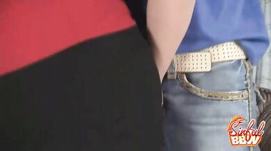 Redhead BBW Eliza Allure Gives Hot Oral