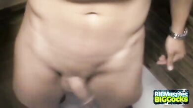 Cute Asian Jerking Off In the Kitchen