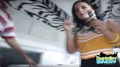 Cute cheerleader fucking the ice cream truck guy