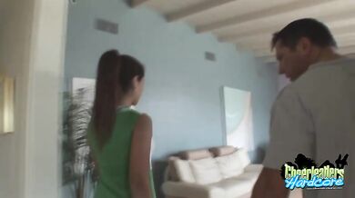 Pretty Latina Cheerleader Gives Awesome Head