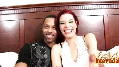 Cock Sucking A Black Cock With Redhead Lola