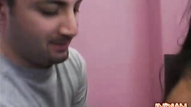 Naughty Indian Girl Sucking Off a Cock