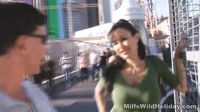 Busty MILF Fucks a Male Stripper