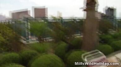 Sexy MILF Cala Craves by the Pool