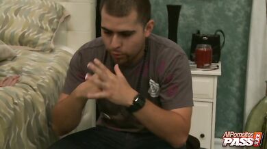 Naughty wife fucked in front of husband