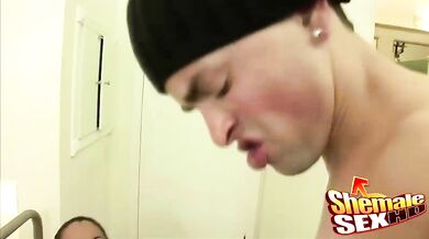 Ass Fucked Tranny Rabeche Gets Jizzed