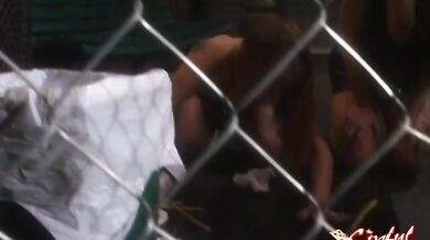 Submissive Blonde OTK Spanking