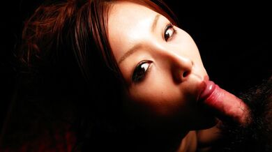 Suzuka Ishikawa in bikini giving a hot deepthroat blowjob