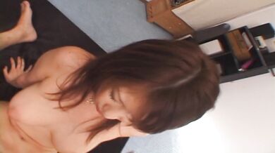 Nami Kimura makes cock ready for fucking with mouth and feet