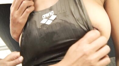 Ren and her female friend get carried away with a strap on