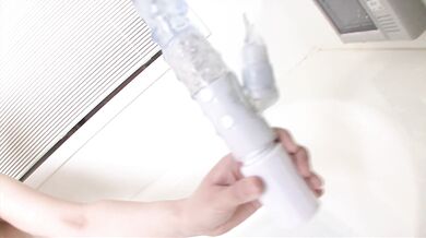 Bathtub solo session with a big dildo for Kana Mimura