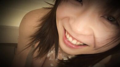 Busty babe covered in foam teasing and masturbating