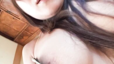 Saya fingers and rubs her horny cherry in solo scenes