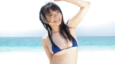 Hot asian blowjob and 69 on the beach with Hina Maeda