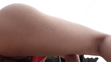 Megumi Haruka asian girl giving blowjob and fucking outdoors