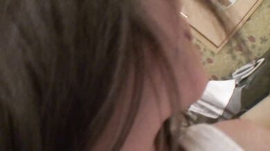 Sakiko provides Asian blowjob during nasty solo