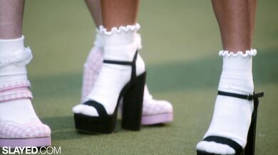 SLAYED Naughty Lulu shows bestie Jennie how to loosen up